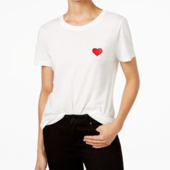 Cotton Heart Embroidered Tshirt | Poshmark